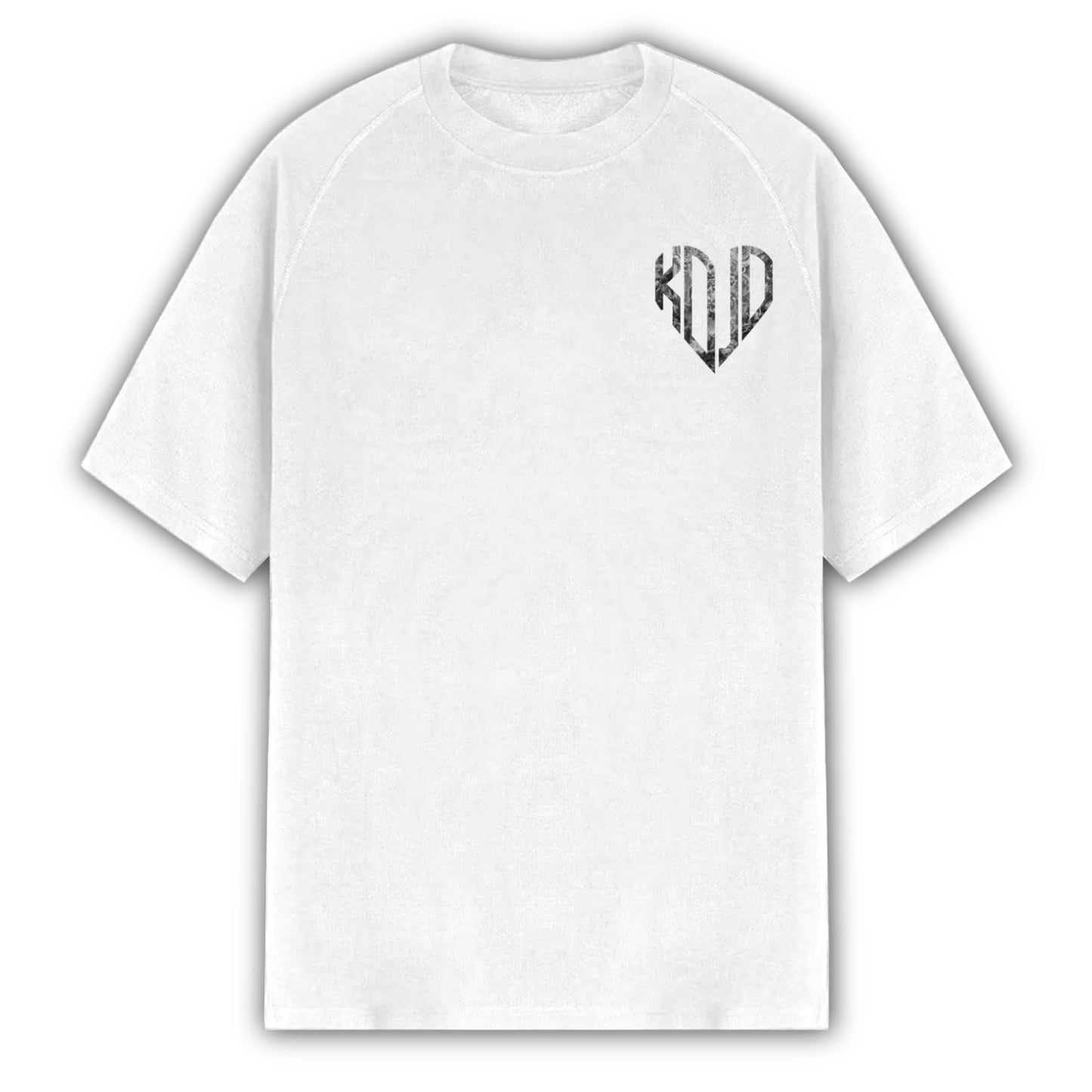 WHITE HEARTSIGN LOGO TEE