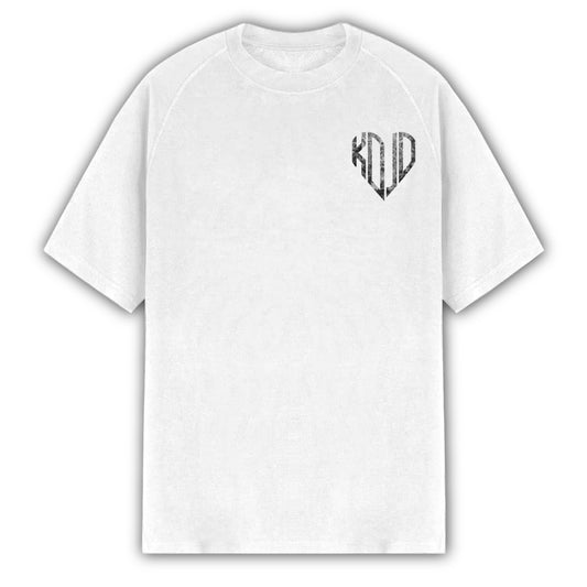 WHITE HEARTSIGN LOGO TEE