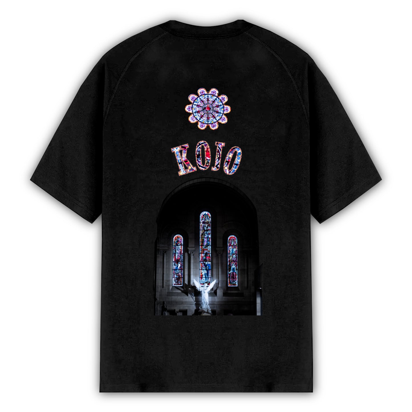 BLACK MOZAIC LOGO TEE